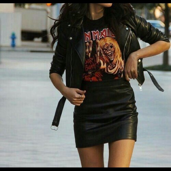 Romeo & Juliet Couture Dresses & Skirts - Romeo + Juliet Couture Black Vegan Leather Skirt